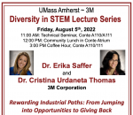 Seminar flyer for Dr Erika Saffer and Dr. Christina Urdaneta Thomas